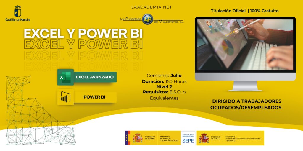 Excel Avanzado y Power Bi - La Academia de Valdepeñas