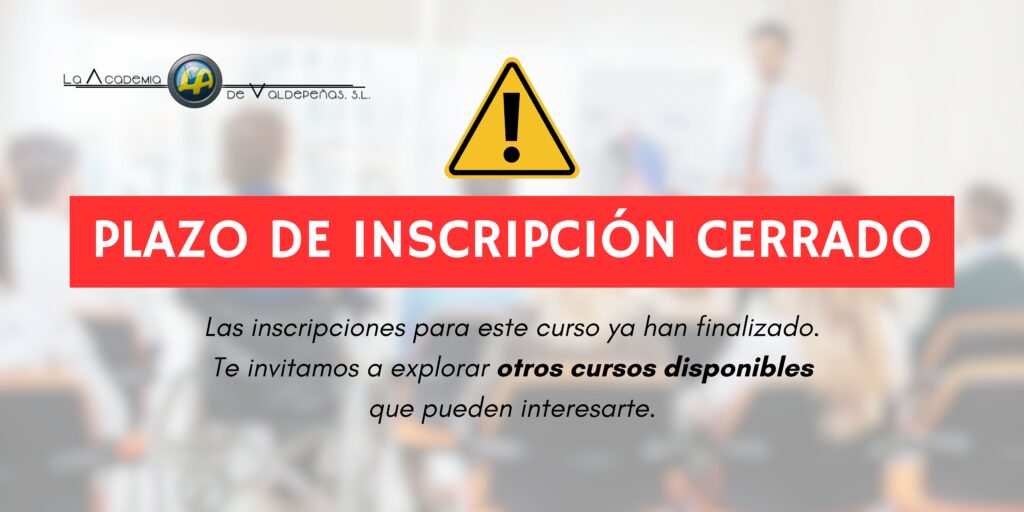 Imagen de plazo de inscripción cerrado